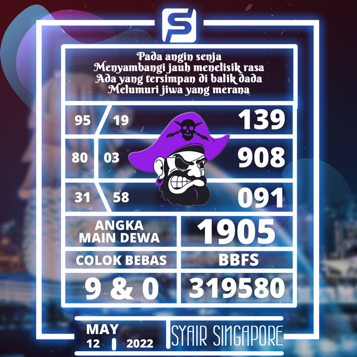 PREDIKSI BOCORAN SYAIR TOGEL SINGAPORE HARI KAMIS