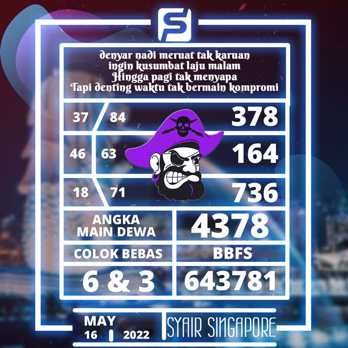 PREDIKSI TERAKURAT SYAIR TOGEL SINGAPORE HARI SENIN