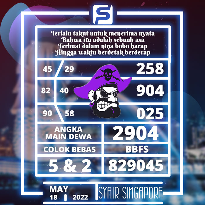 PREDIKSI TERDEPAN SYAIR TOGEL SINGAPORE HARI RABU