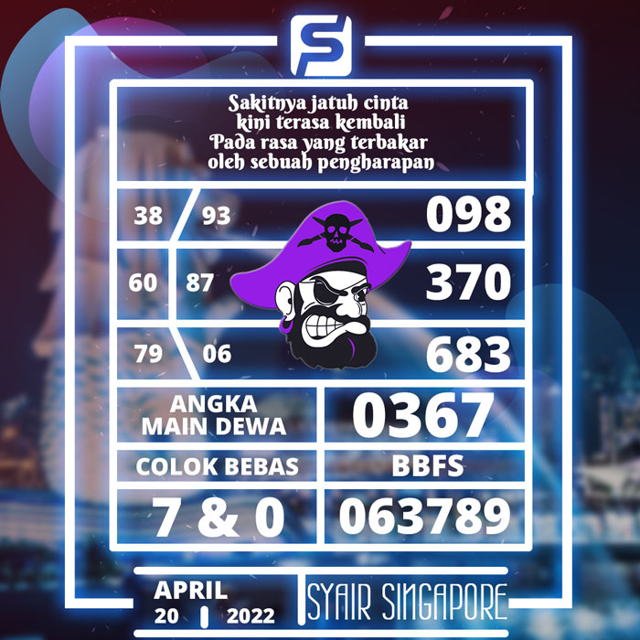 PREDIKSI BOCORAN SYAIR TOGEL SINGAPORE HARI RABU