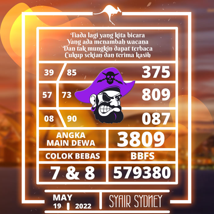 PREDIKSI MANTAP SYAIR TOGEL SYDNEY HARI KAMIS