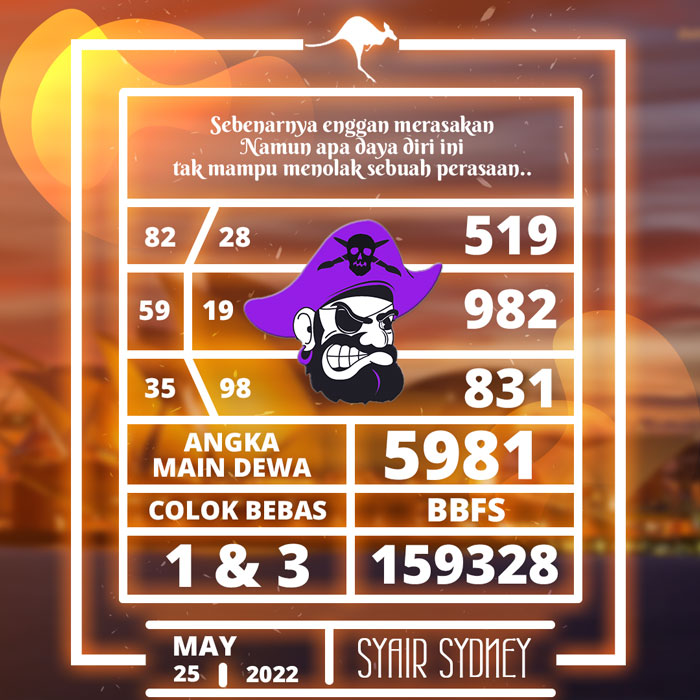 PREDIKSI RAMALAN SYAIR TOGEL SYDNEY HARI RABU