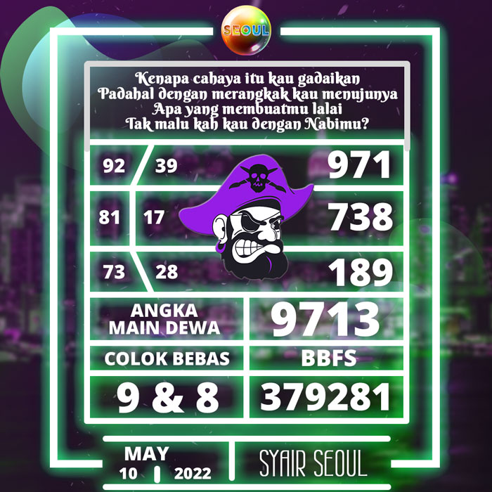 Prediksi terjitu SYAIR TOGEL Seoul hari Selasa
