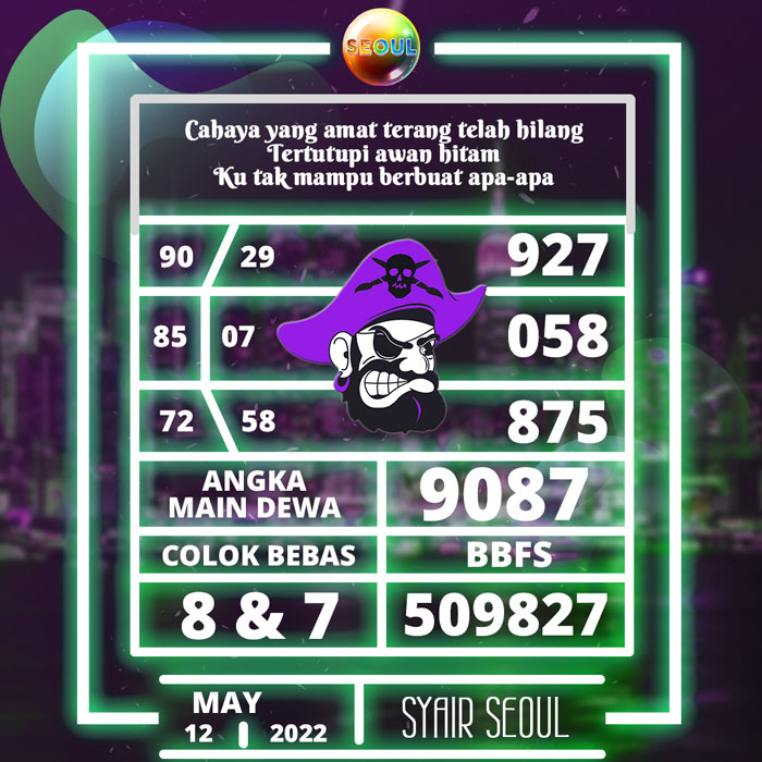 Prediksi terdepan SYAIR TOGEL Seoul hari Kamis