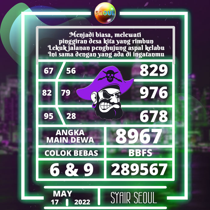 Prediksi terdepan SYAIR TOGEL Seoul hari Selasa