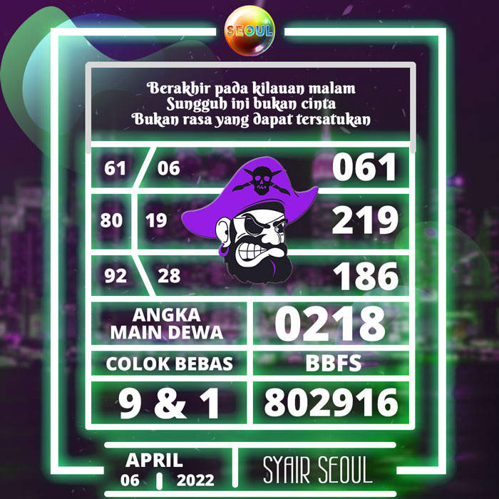 Prediksi terakurat SYAIR TOGEL Seoul hari Rabu