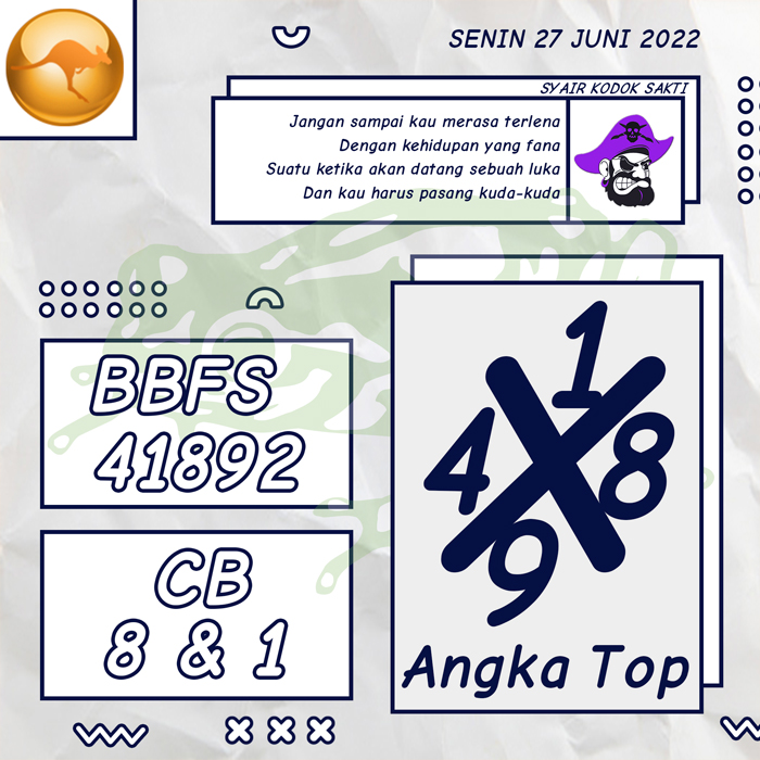 PREDIKSI MANTAP SYAIR TOGEL SYDNEY HARI SENIN 