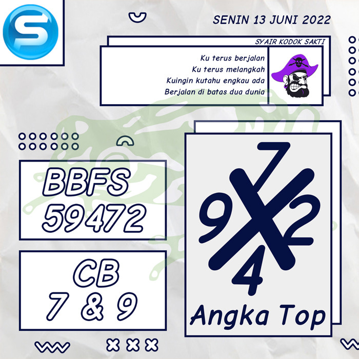PREDIKSI TERAKURAT SYAIR TOGEL SINGAPORE HARI SENIN