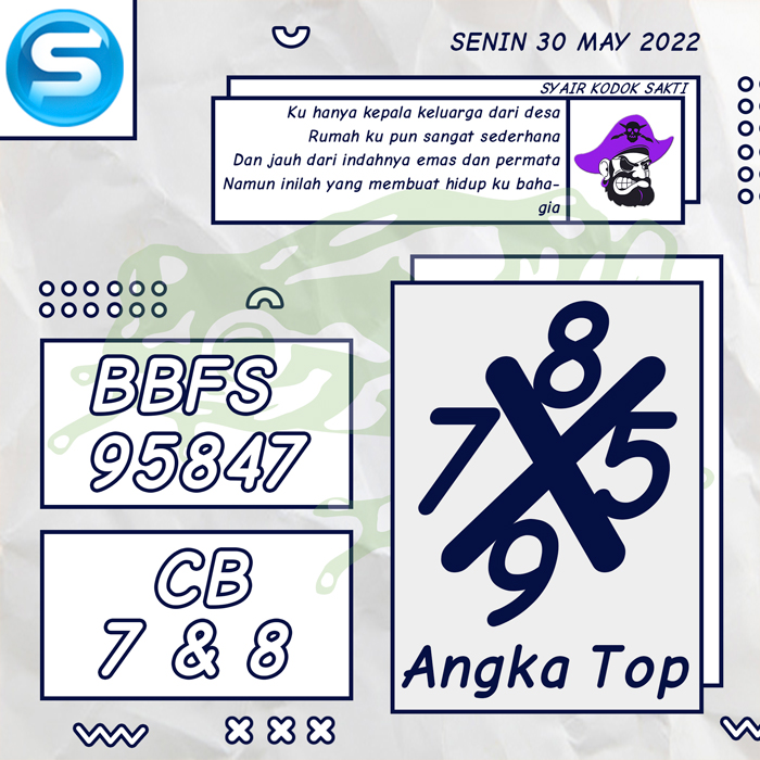 PREDIKSI TERJITU SYAIR TOGEL SINGAPORE HARI SENIN