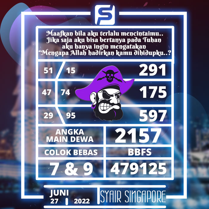 PREDIKSI TERBAIK SYAIR TOGEL SINGAPORE HARI SENIN