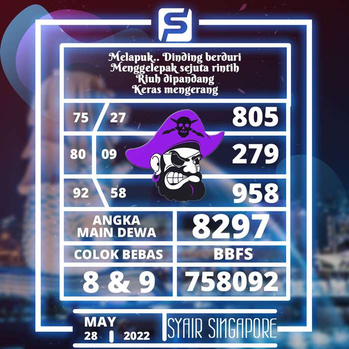 PREDIKSI RAMALAN SYAIR TOGEL SINGAPORE HARI SABTU