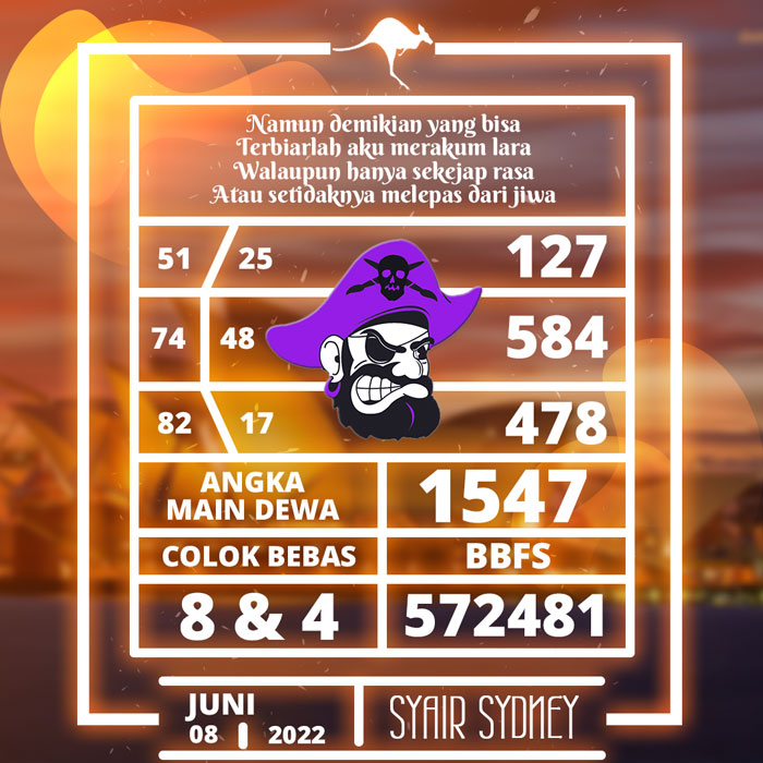 PREDIKSI TERLENGKAP SYAIR TOGEL SYDNEY HARI RABU