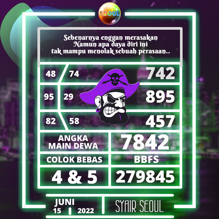 Prediksi terjitu SYAIR TOGEL Seoul hari Rabu