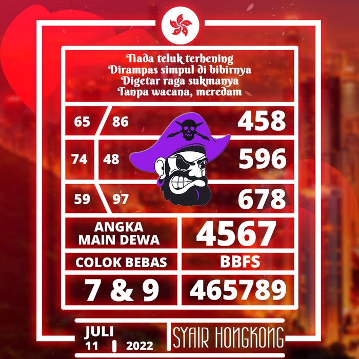 PREDIKSI BOCORAN SYAIR TOGEL HONGKONG HARI SENIN