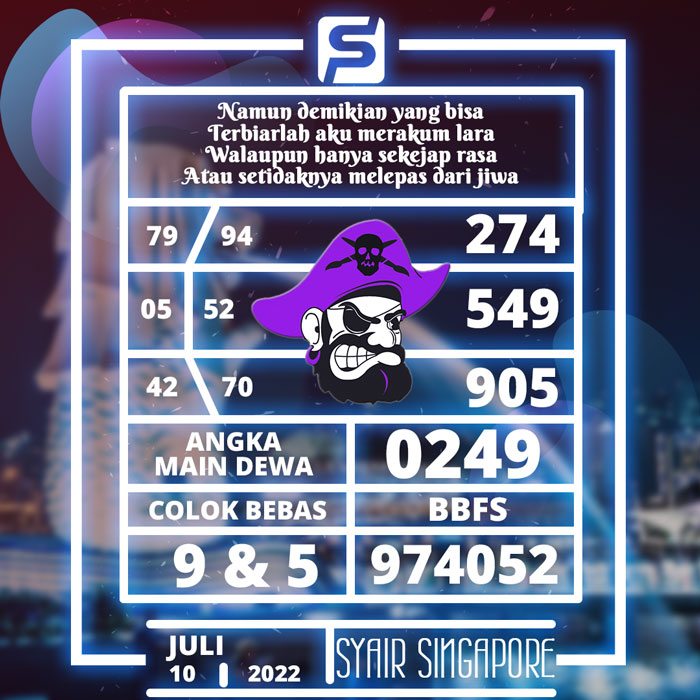 PREDIKSI RUMUSAN SYAIR TOGEL SINGAPORE HARI MINGGU