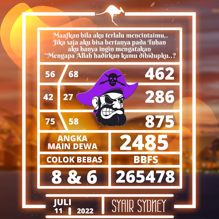 PREDIKSI TERDEPAN SYAIR TOGEL SYDNEY HARI SENIN