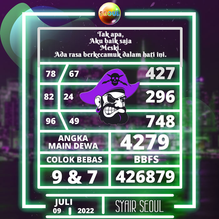 Prediksi ramalan SYAIR TOGEL Seoul hari Sabtu