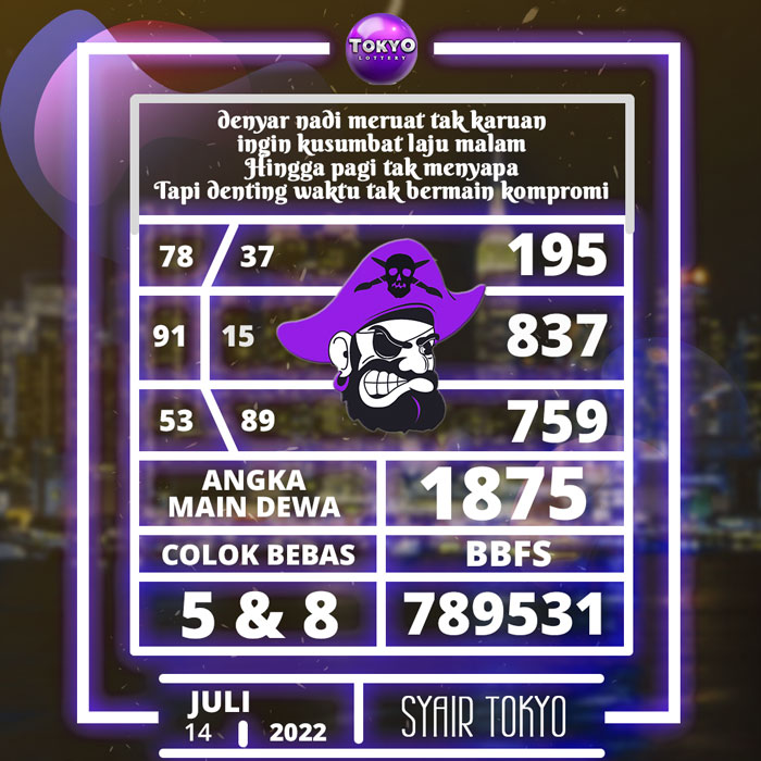 Prediksi terakurat SYAIR TOGEL tokyo hari Kamis